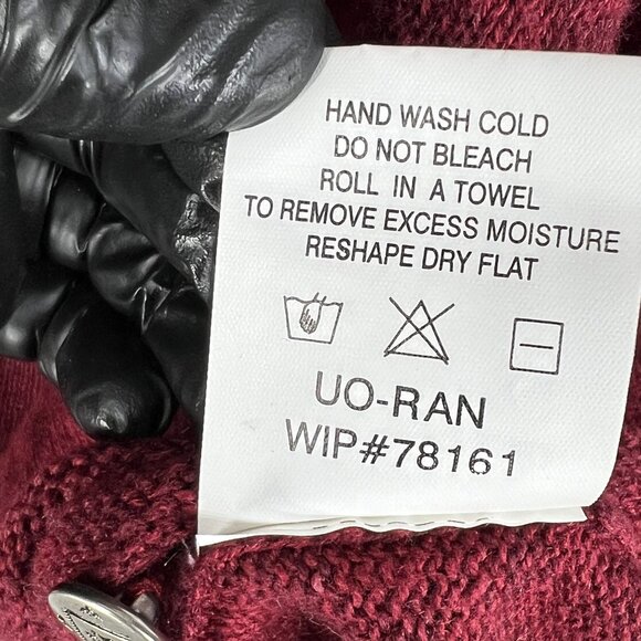 Woolrich Women XL Red Snowman Embroidered Button Cardigan Christmas Tree Sweater - Picture 15 of 16